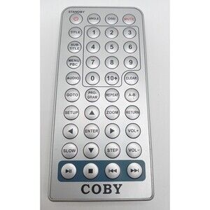 5/$25 COBY IECR03 DVD Player Video Audio Remote Control  DVD719 EUC